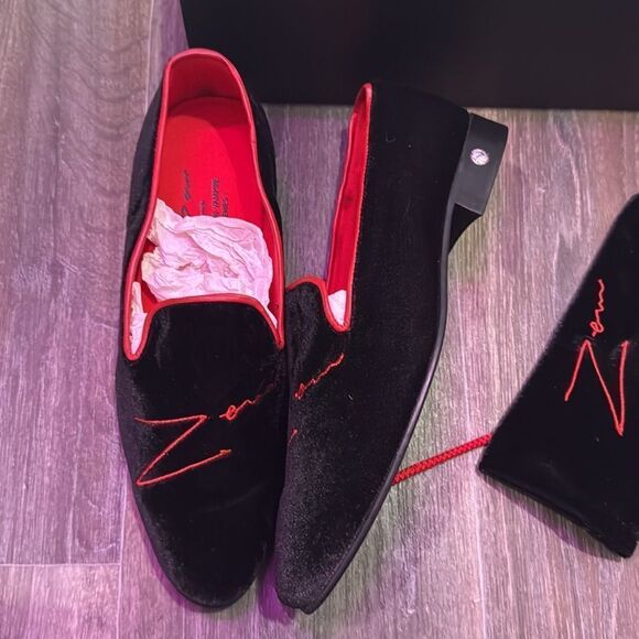 Zeusori Vampire Z Series 1 Elegant Loafers Velvet Silhouette Slippers Men's 10 - Picture 6 of 7